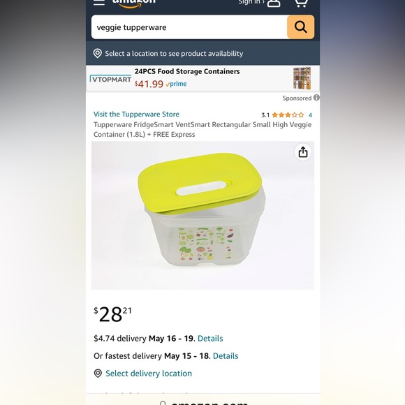3- Tupperware fridgesmart containers - Picture 5 of 5